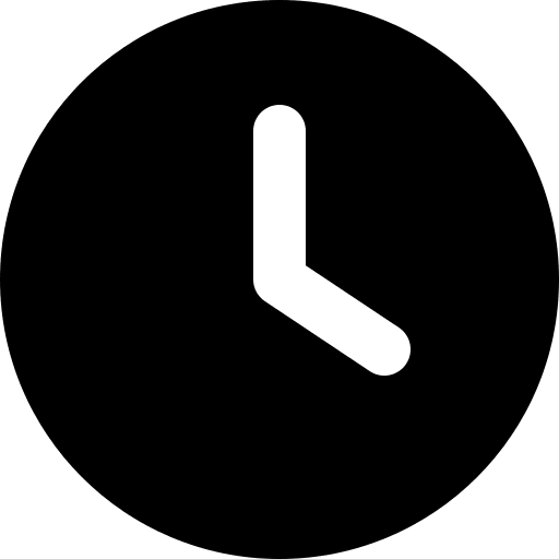 Clock (Solid) Free Open-Source SVG Icon (Font Awesome Solid)