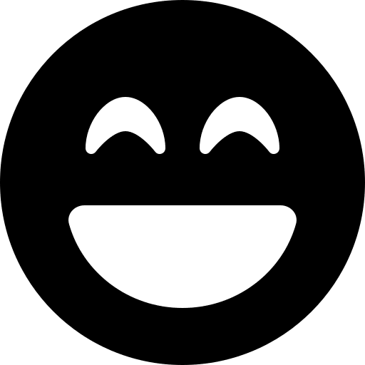 Laughing Face with Beam (Solid) Free Open-Source SVG Icon (Font Awesome Solid)