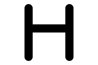 H Letter Free Open-Source SVG Icon