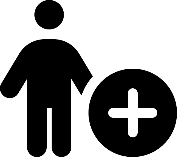 Circular User Addition (Solid) Free Open-Source SVG Icon (Font Awesome Solid)
