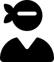 Ninja User Profile (Solid) Free Open-Source SVG Icon