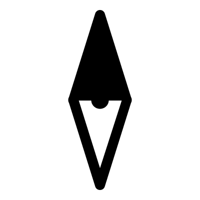 Compass Needle Free Open-Source SVG Icon (Font-GIS)