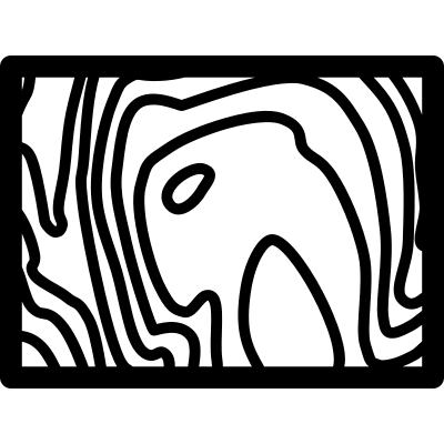 Contour Map Representation Free Open-Source SVG Icon (Font-GIS)