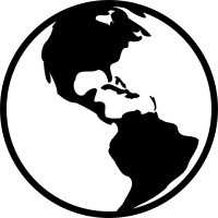 America Earth Globe Free Open-Source SVG Icon