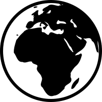 Euro-Africa Earth Representation (Font-GIS) Free Open-Source SVG Icon