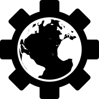 Earth Gear Mechanism Free Open-Source SVG Icon