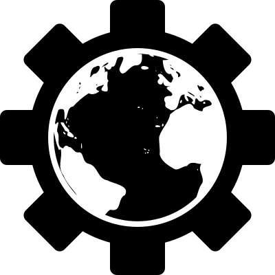 Earth Gear Mechanism Free Open-Source SVG Icon (Font-GIS)