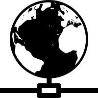 Earth Network (Outline) Free Open-Source SVG Icon