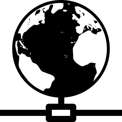 Earth Network (Outline) Free Open-Source SVG Icon (Font-GIS)