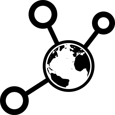 Earth Network Free Open-Source SVG Icon (Font-GIS)