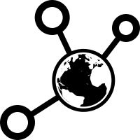 Earth Network (Outline) Free Open-Source SVG Icon