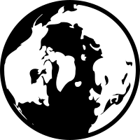 North Earth Globe (Outline) Free Open-Source SVG Icon