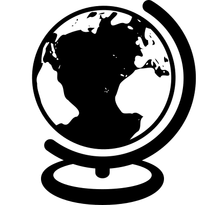 Earth Globe Representation Free Open-Source SVG Icon (Font-GIS)