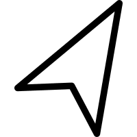 Location Arrow (Outline) Free Open-Source SVG Icon