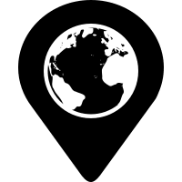 Point of Interest on Earth (Font-GIS) Free Open-Source SVG Icon