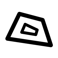 Polygon Hole Outline (Font-GIS) Free Open-Source SVG Icon