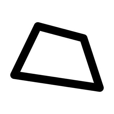 Polygon Shape Outline (Font-GIS) Free Open-Source SVG Icon (Font-GIS)