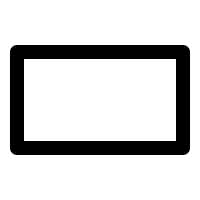 Rectangle Outline Shape (Font-GIS) Free Open-Source SVG Icon