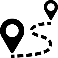 Route Navigation Path Free Open-Source SVG Icon