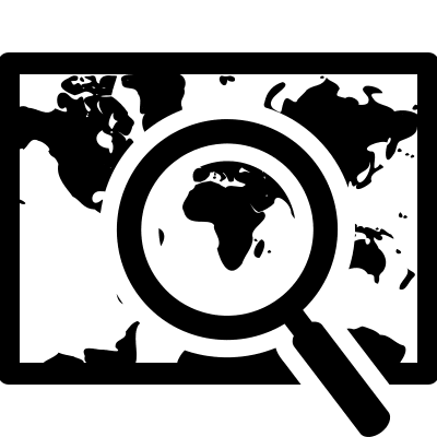 Country Search Functionality Free Open-Source SVG Icon (Font-GIS)