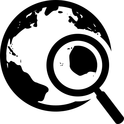 Globe Search (Font-GIS) Free Open-Source SVG Icon (Font-GIS)