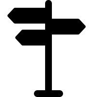 Signpost Directional Marker Free Open-Source SVG Icon