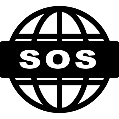 SOS Emergency Signal Free Open-Source SVG Icon (Font-GIS)