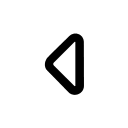 Left Caret Arrow Free Open-Source SVG Icon