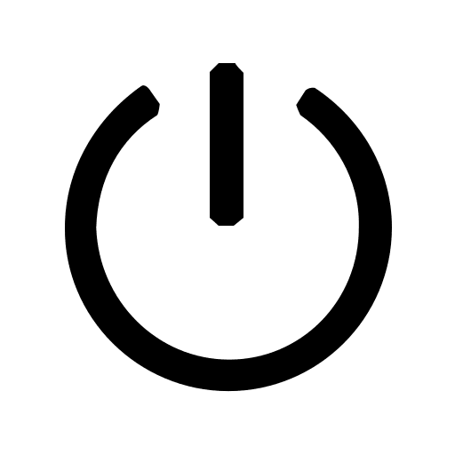 Power Switch Control Free Open-Source SVG Icon (FontAudio)