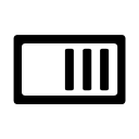 Square Switch On Button (FontAudio) Free Open-Source SVG Icon