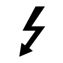 Thunderbolt Symbol Free Open-Source SVG Icon