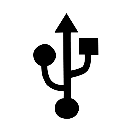 USB Connection Port Free Open-Source SVG Icon (FontAudio)