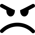 Angry Emoji Expression Free Open-Source SVG Icon