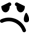 Crying Emo Character Free Open-Source SVG Icon