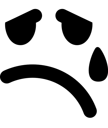 Crying Emo Character Free Open-Source SVG Icon (Fontelico)