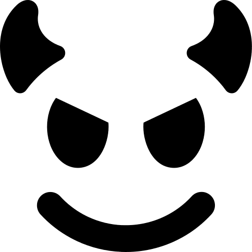 Devil Emoji Free Open-Source SVG Icon (Fontelico)