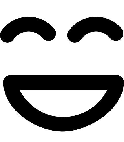 Laughing Emoji Free Open-Source SVG Icon (Fontelico)