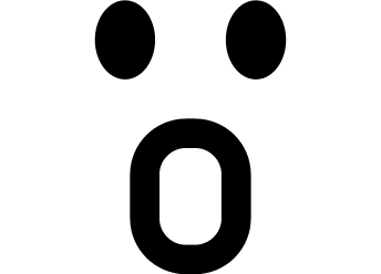 Surprised Emoji Face Free Open-Source SVG Icon (Fontelico)