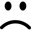 Unhappy Emoji Free Open-Source SVG Icon