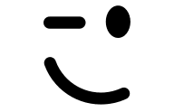 Winking Emoji Face Free Open-Source SVG Icon