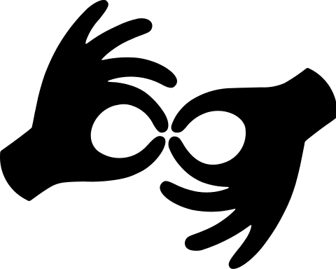 American Sign Language Interpreting (Fontisto) Free Open-Source SVG Icon (Fontisto)