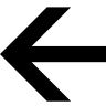 Left Arrow Directional Symbol Free Open-Source SVG Icon