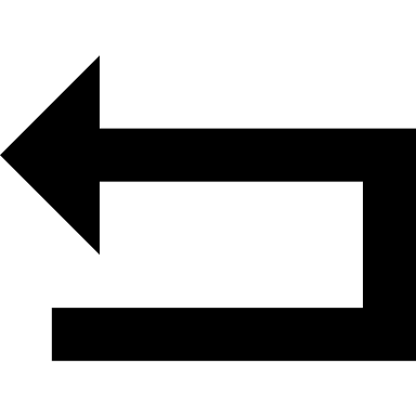 Left Return Arrow (Fontisto) Free Open-Source SVG Icon (Fontisto)