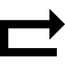 Right Return Arrow (Fontisto) Free Open-Source SVG Icon