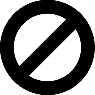 Ban Symbol Free Open-Source SVG Icon (Fontisto)