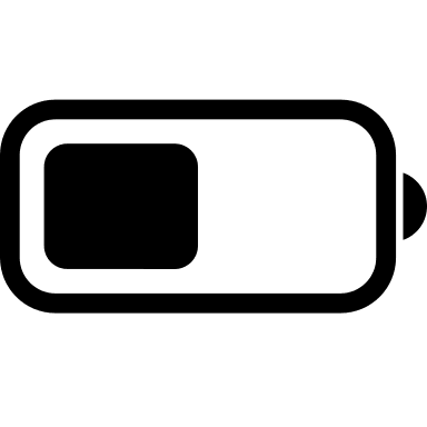 Half Charged Battery (Fontisto) Free Open-Source SVG Icon (Fontisto)