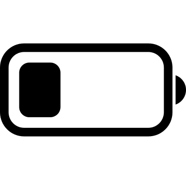 Quarter Battery Level (Fontisto) Free Open-Source SVG Icon (Fontisto)