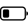 Quarter Battery Level (Fontisto) Free Open-Source SVG Icon