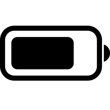 Three-Quarter Battery Charge (Fontisto) Free Open-Source SVG Icon (Fontisto)