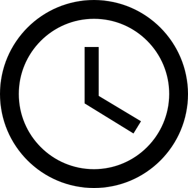 Clock (Fontisto) Free Open-Source SVG Icon (Fontisto)